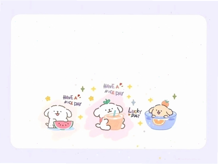 Chú cún Hình chú cún dễ thương làm hình nền dễ thương ngang
