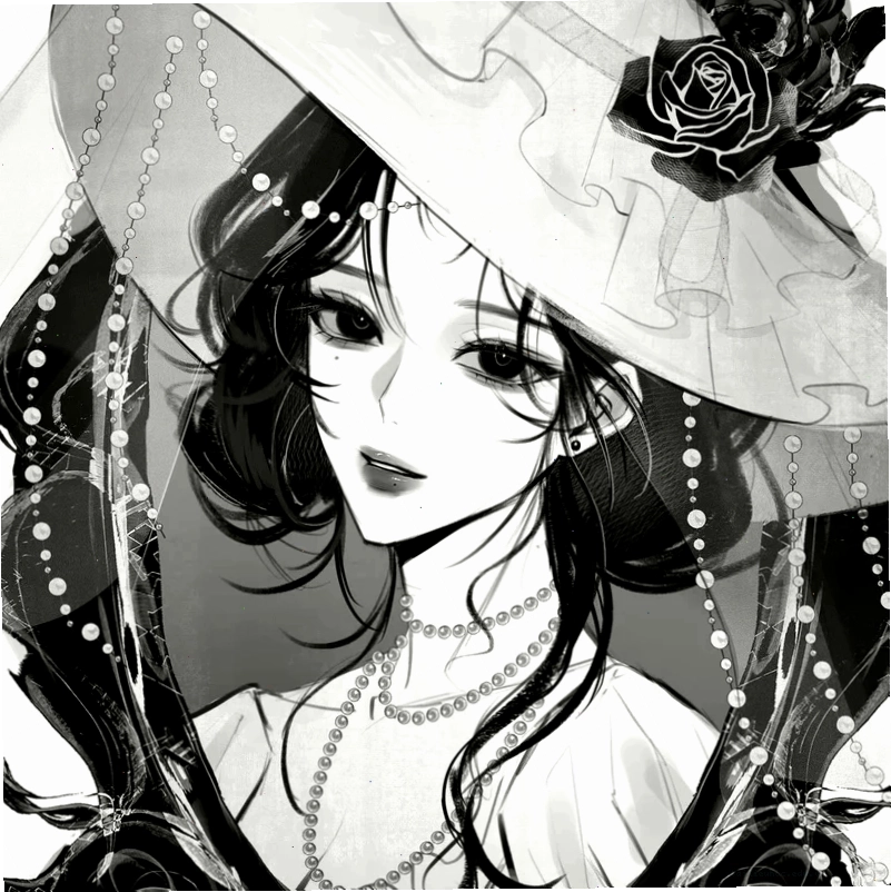 Hình nền anime ngầu đen trắng độc nhất