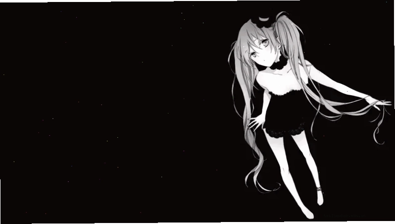 Hình nền anime ngầu đen trắng phong cách