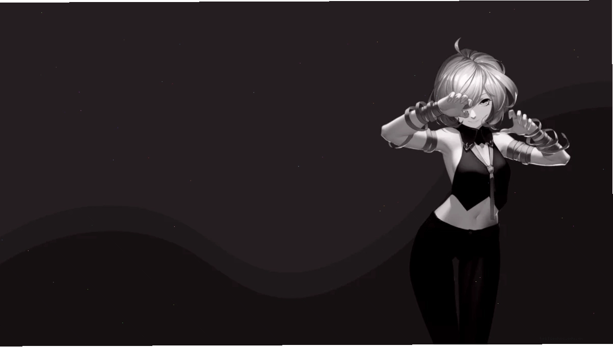 Hình nền anime trắng đen chất lượng