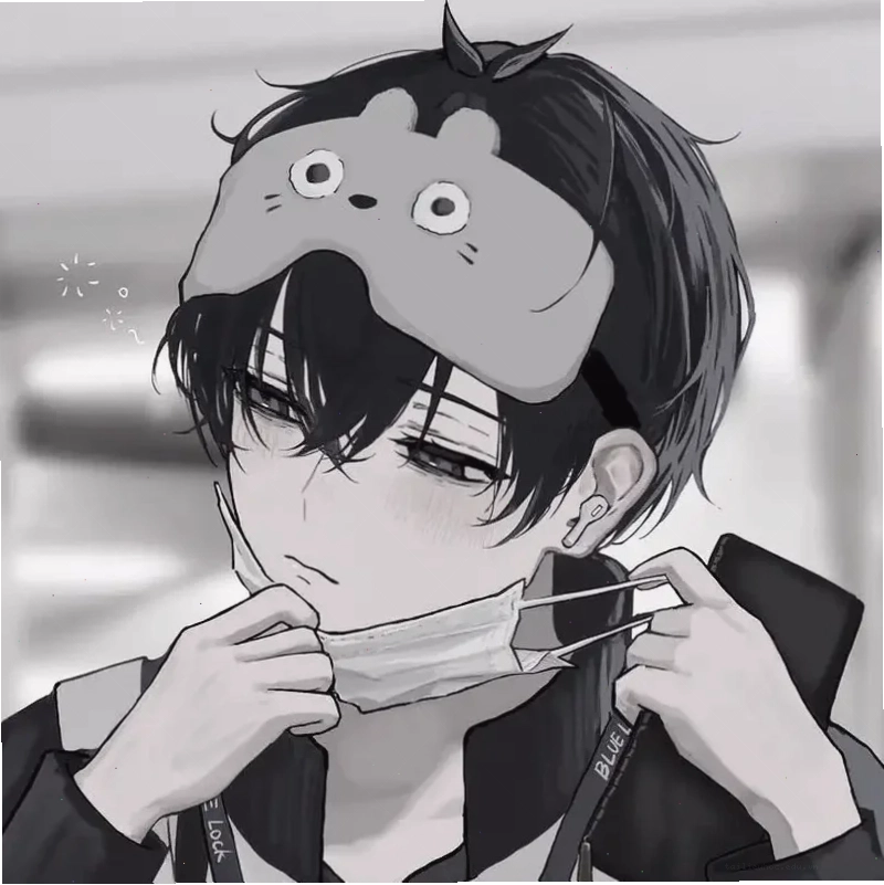 Hình nền anime trắng đen độc đáo