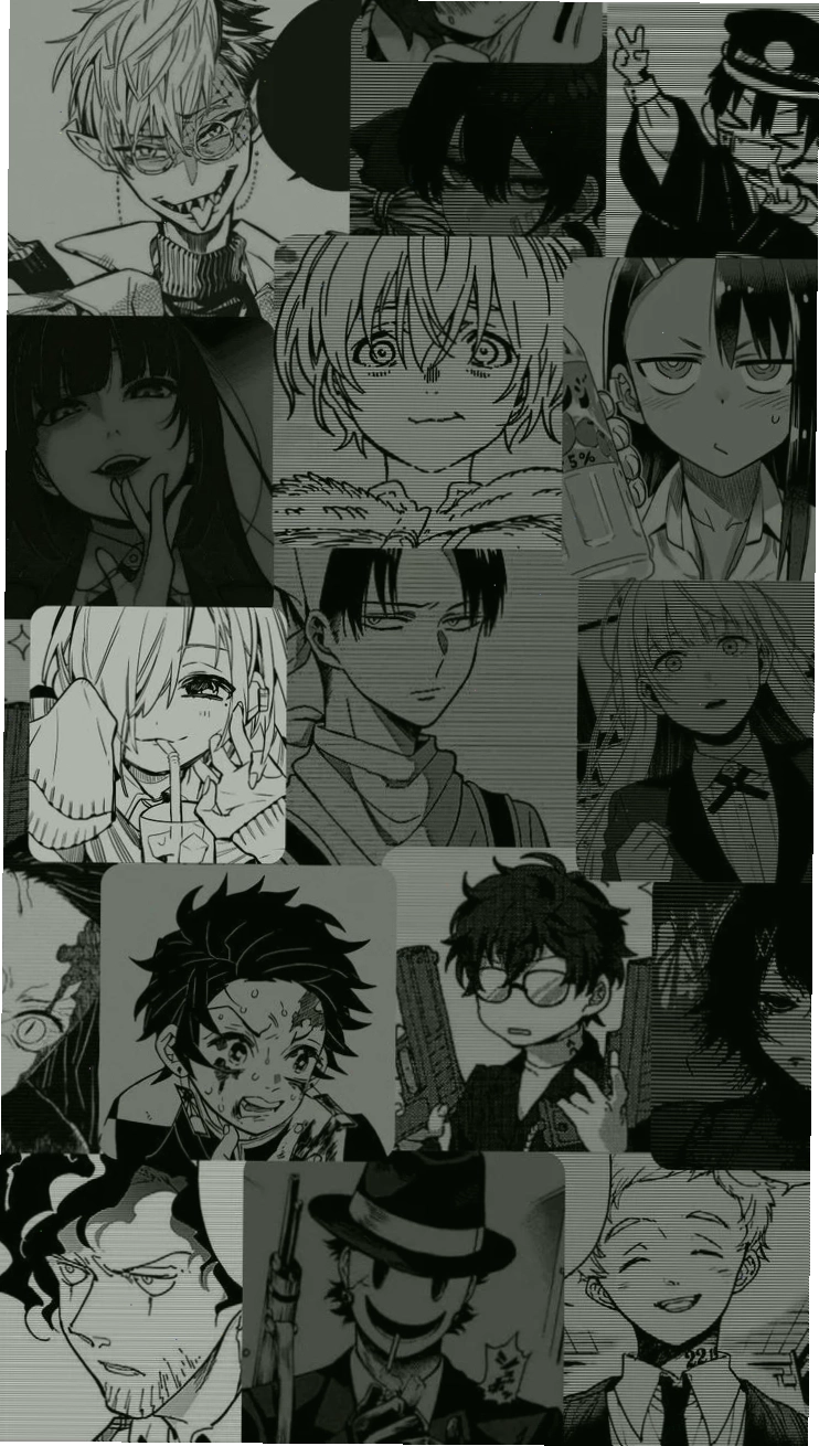 Hình nền anime trắng đen nam lãng tử