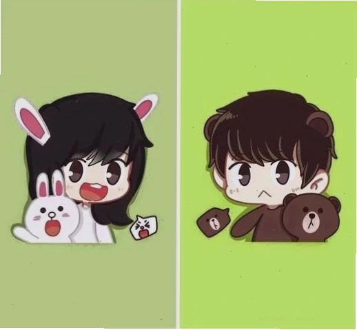 hình nền cặp chibi ngộ nghĩnh hình nền cặp chibi ngộ nghĩnh đáng yêu