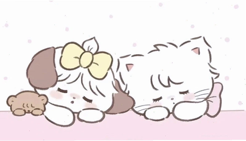 hình nền cặp cho bạn thân chibi