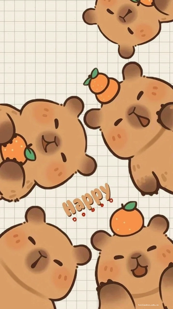 hình nền capybara hình nền capybara cute màu hồng với nơ
