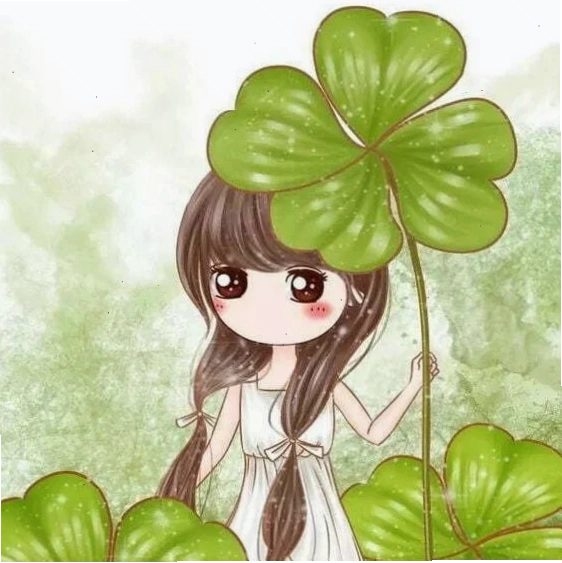 hình nền cỏ 4 lá may mắn tươi xanh