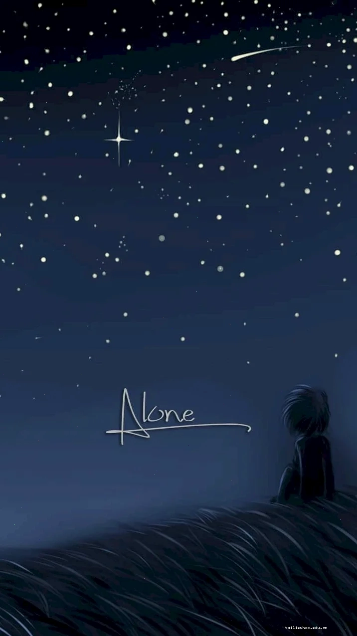 Hình nền cô đơn đẹp phong cách anime