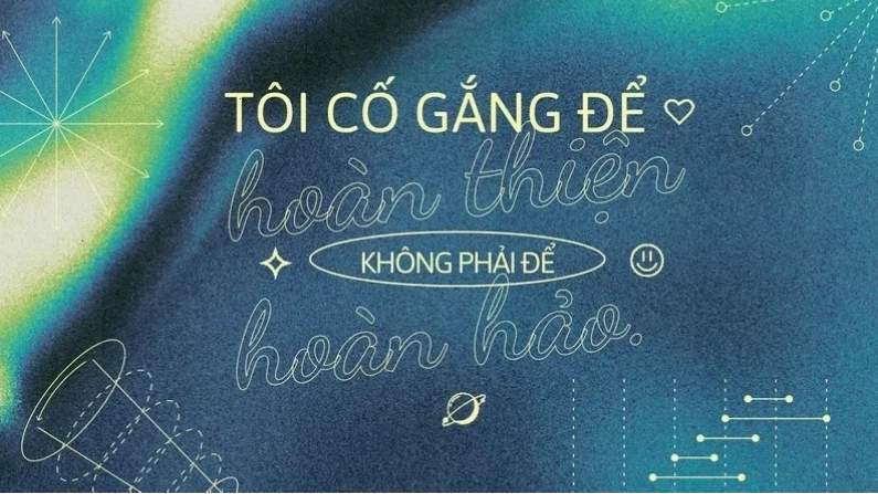 hình nền cố gắng lên phong cách retro