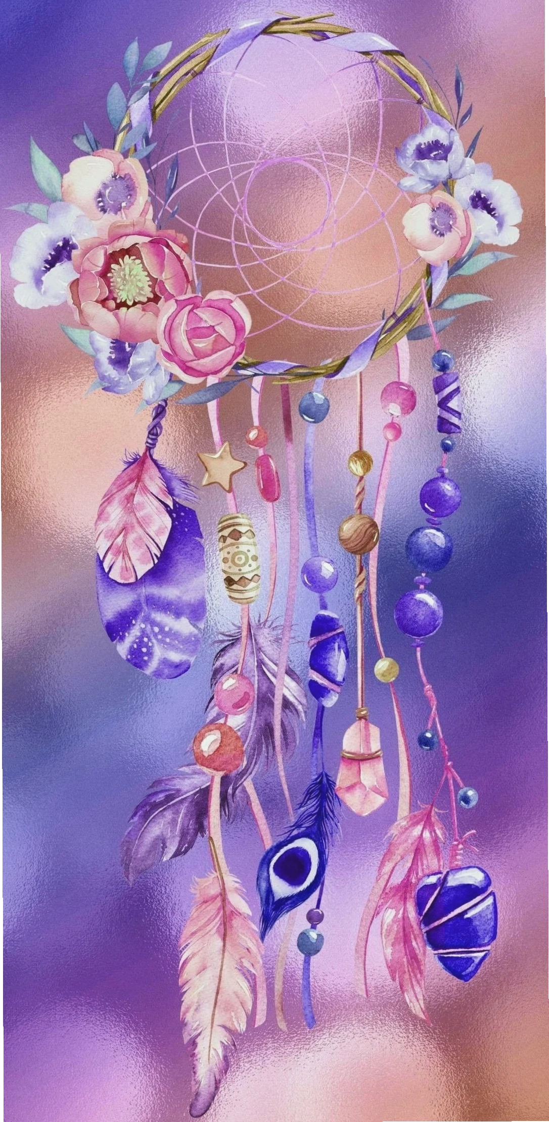 hình nền điện thoại dreamcatcher thiên hà