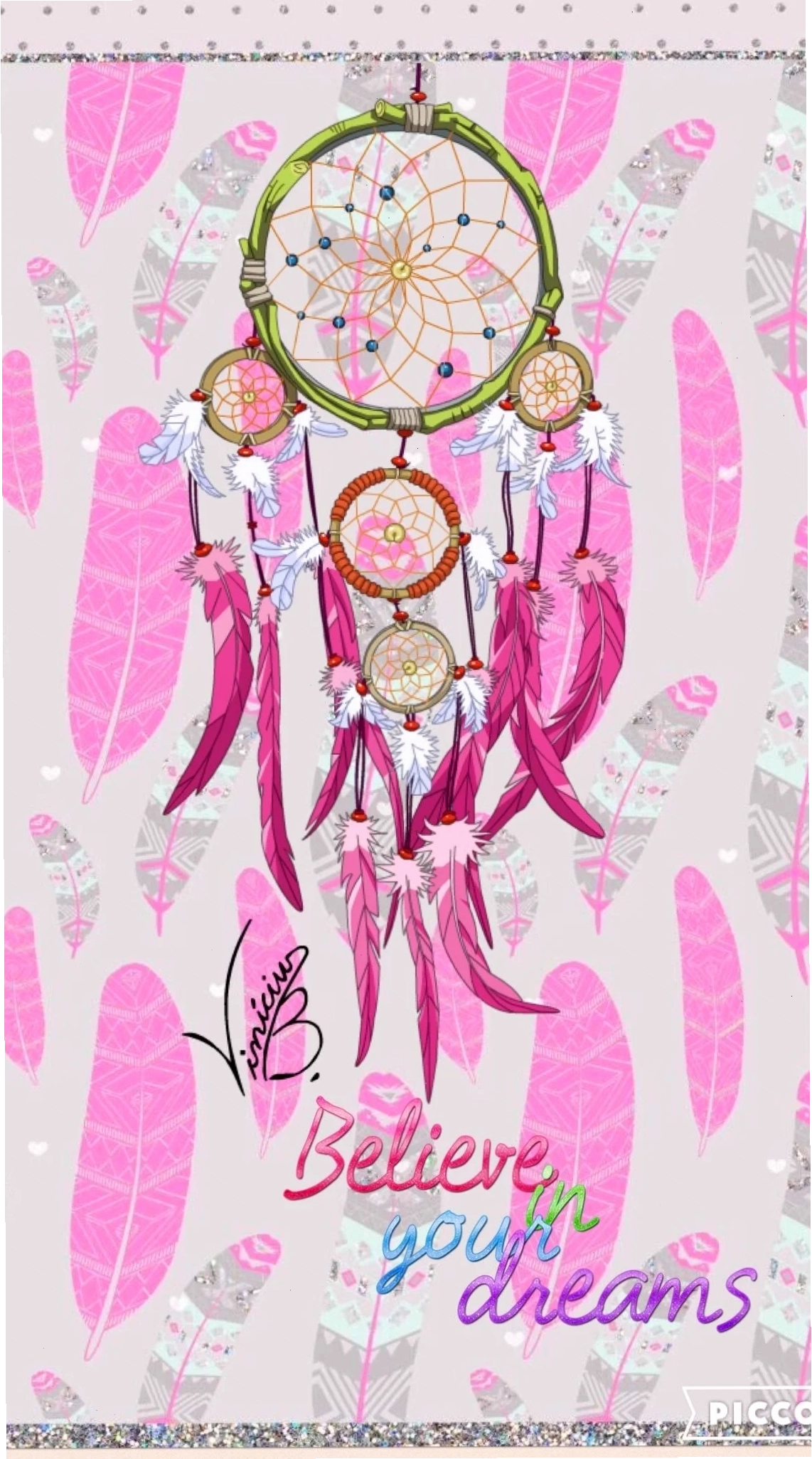 hình nền điện thoại dreamcatcher tông màu hoàng hôn