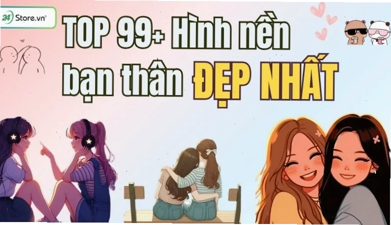 hình nền đôi bạn thân nữ mùa đông