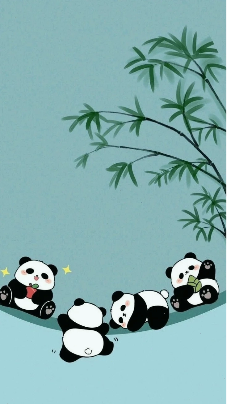 hình nền gấu trúc cute dễ thương