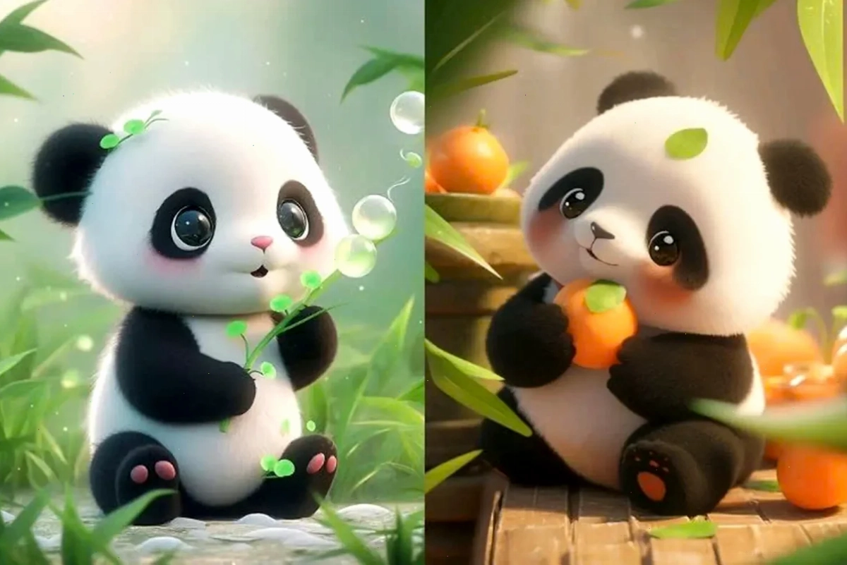 hình nền gấu trúc siêu cute