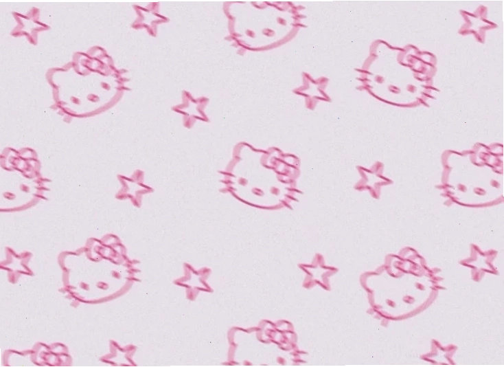 Phong cách Sanrio tối giản hình nền hello kitty cho ipad phối màu tối giản
