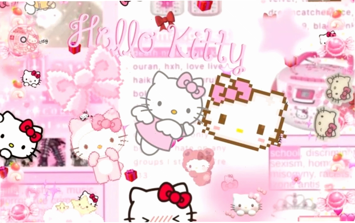 Phong cách Kuromi hình nền hello kitty cho ipad phong cách Kuromi
