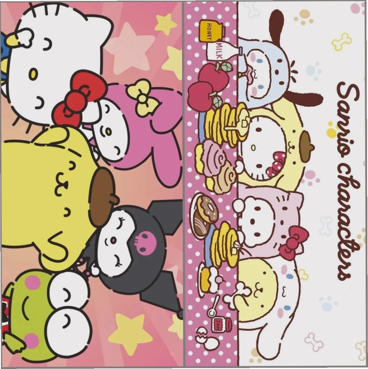 Độ phân giải 4K sắc nét hình nền hello kitty màu hồng cho ipad độ phân giải cao