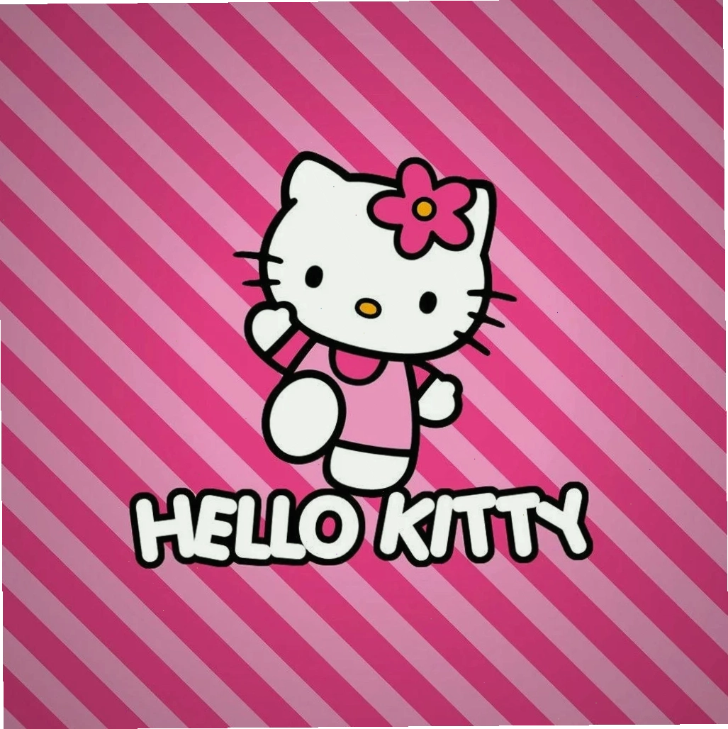 Bố cục lưới hình nền hello kitty phong cách lưới thoáng