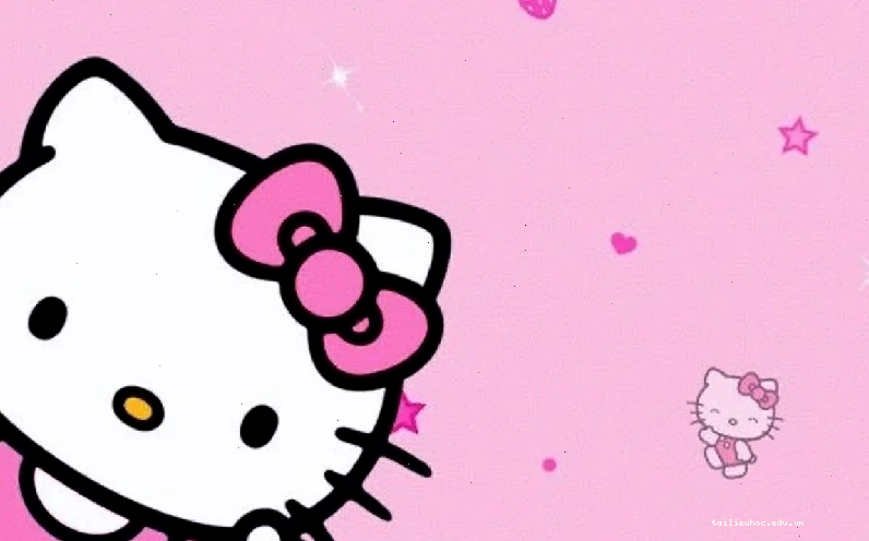 Tối giản hiện đại hình nền hello kitty phong cách tối giản