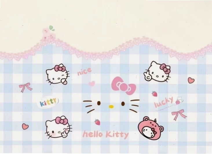 Chi tiết tối giản hình nền hello kitty với chi tiết tối giản