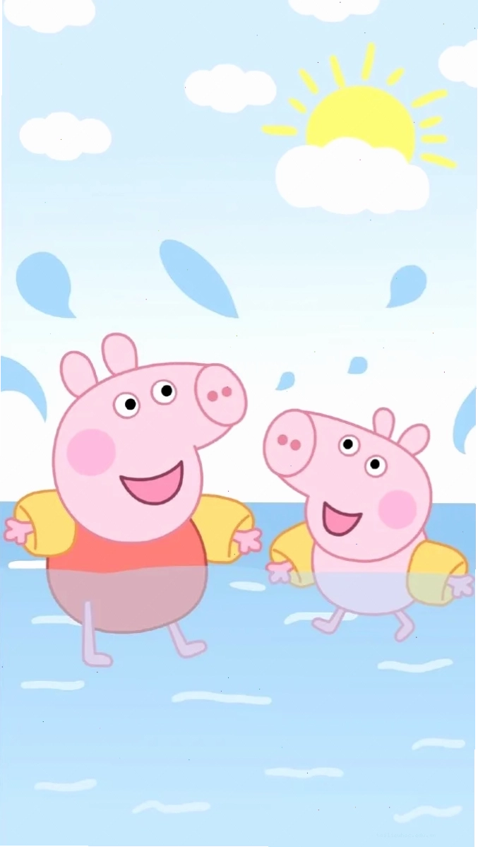 gia đình heo hình nền heo peppa bên gia đình