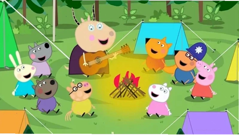 peppa xích đu hình nền heo peppa chơi xích đu