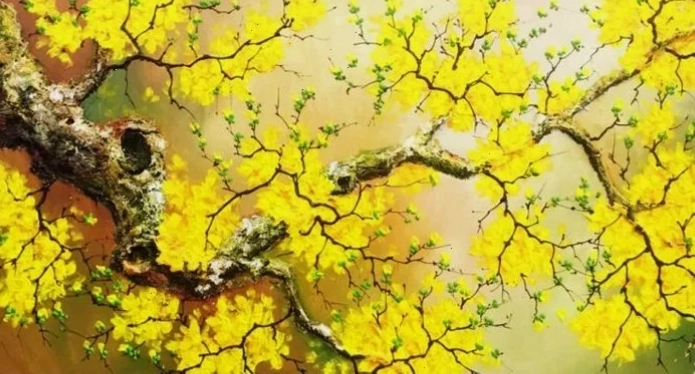 hình nền hoa mai cho điện thoại độ tương phản cao