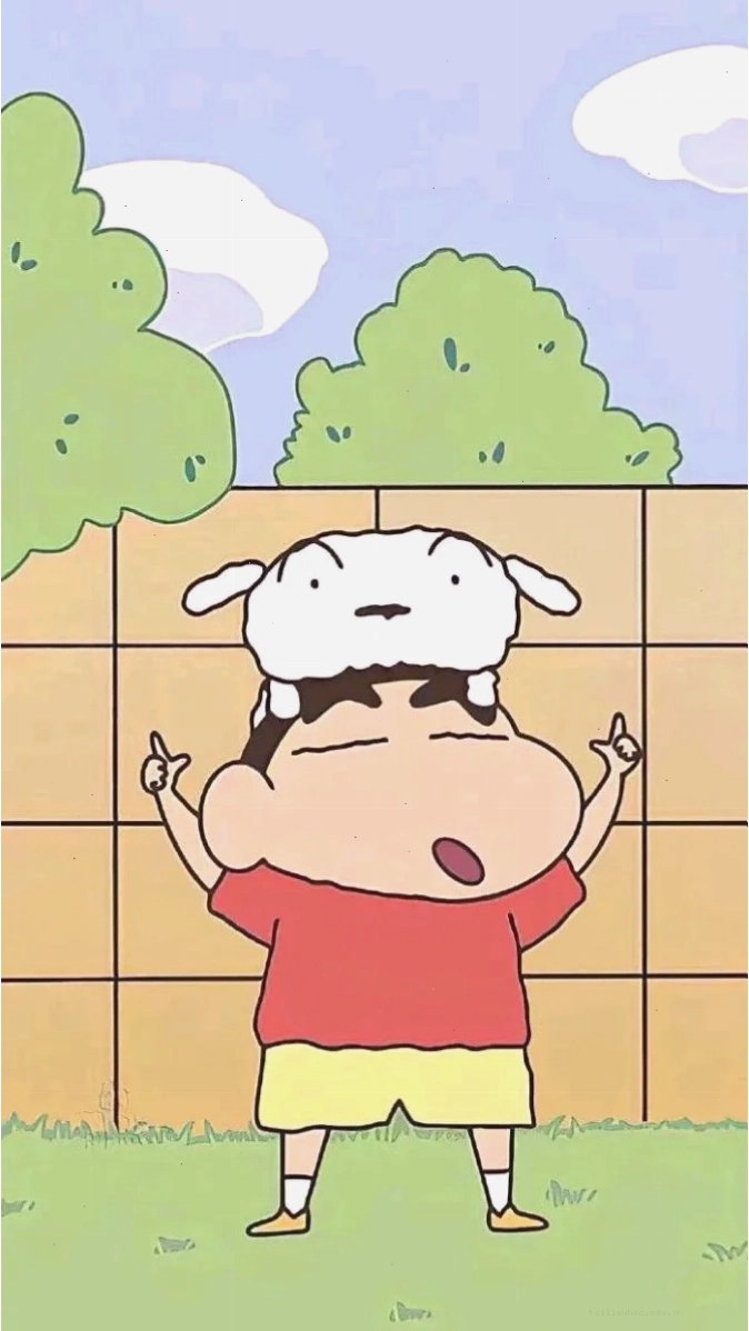 hình nền shin bựa ăn bánh