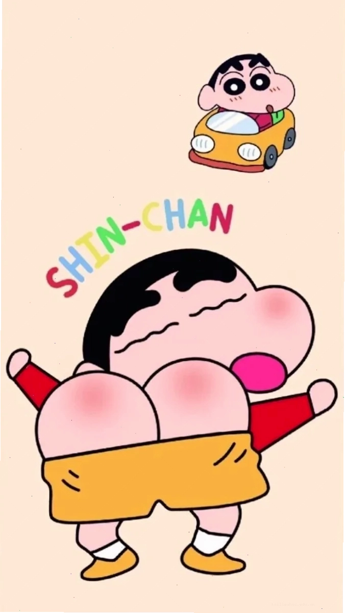 hình nền shin bựa chơi đùa