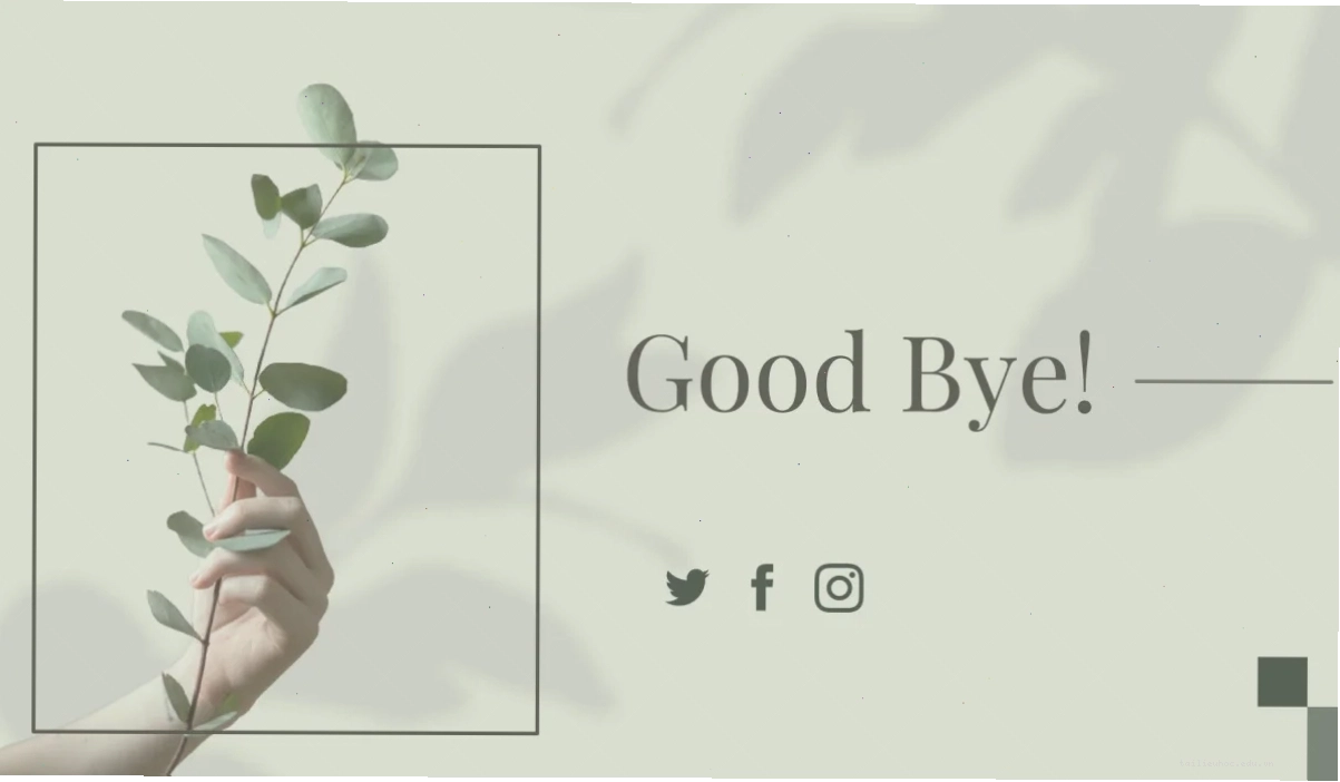 hình nền tạm biệt đẹp và tối giản