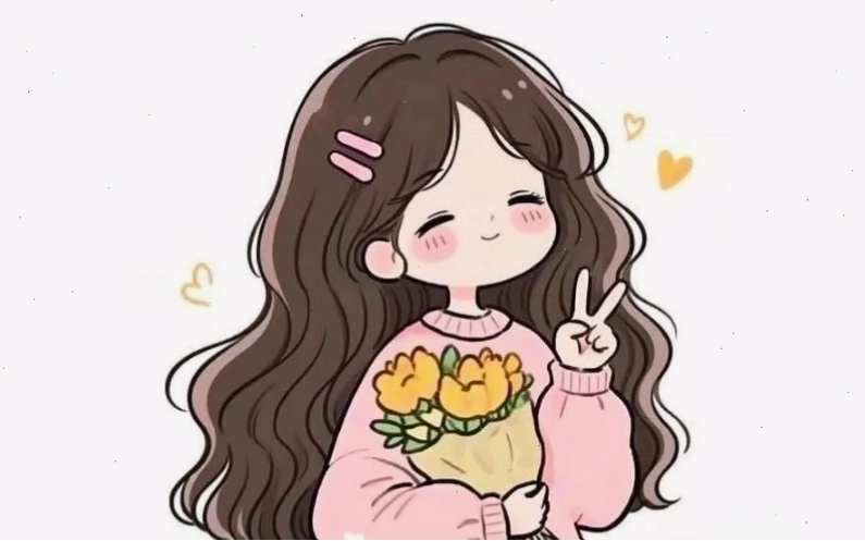 hình nền vẽ cô gái phong cách anime