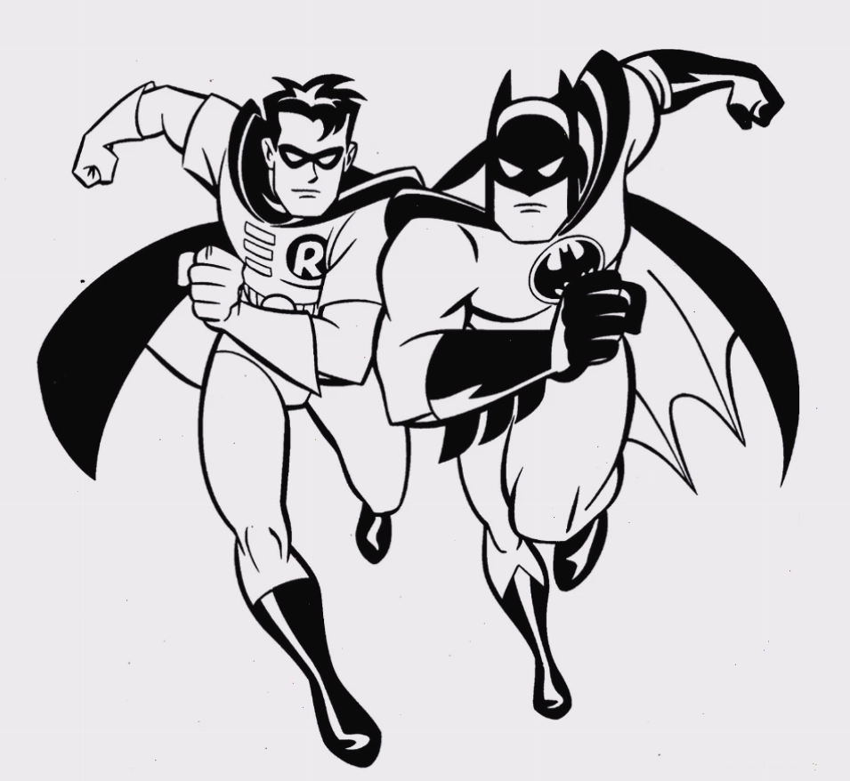 Người dơi và xe Hình người dơi tô màu cùng batmobile