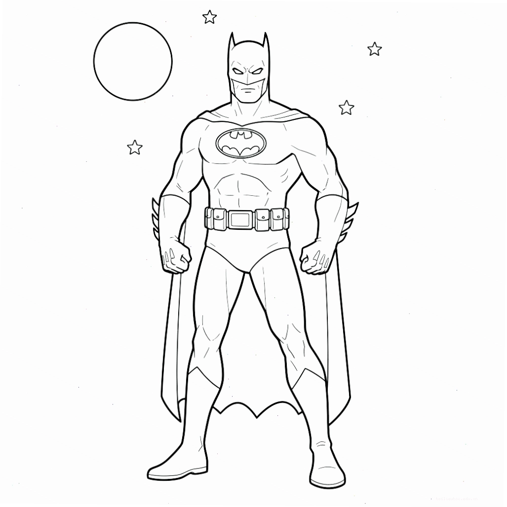 Người dơi tại Gotham Hình người dơi tô màu trên mái nhà