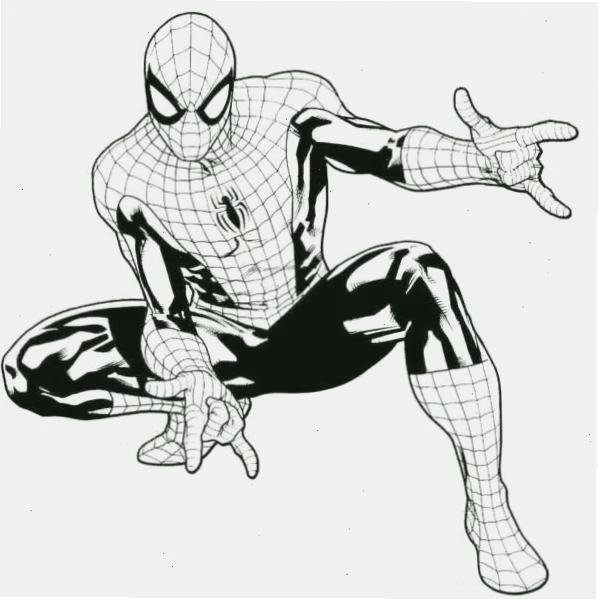 Web shooter tân tiến hình spider man cho bé tô màu cầm web shooter