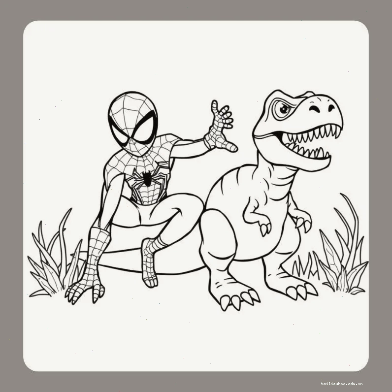 Mạng nhện sắc nét hình spider man để tô màu với mạng nhện chi tiết