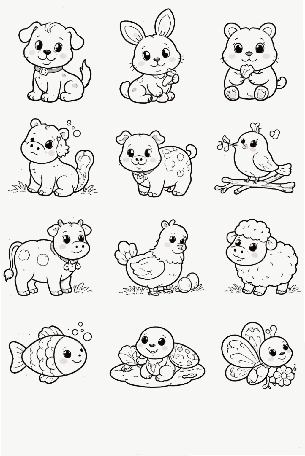 hình thú cho bé tập tô màu con sóc hình thú cho bé tập tô màu con sóc
