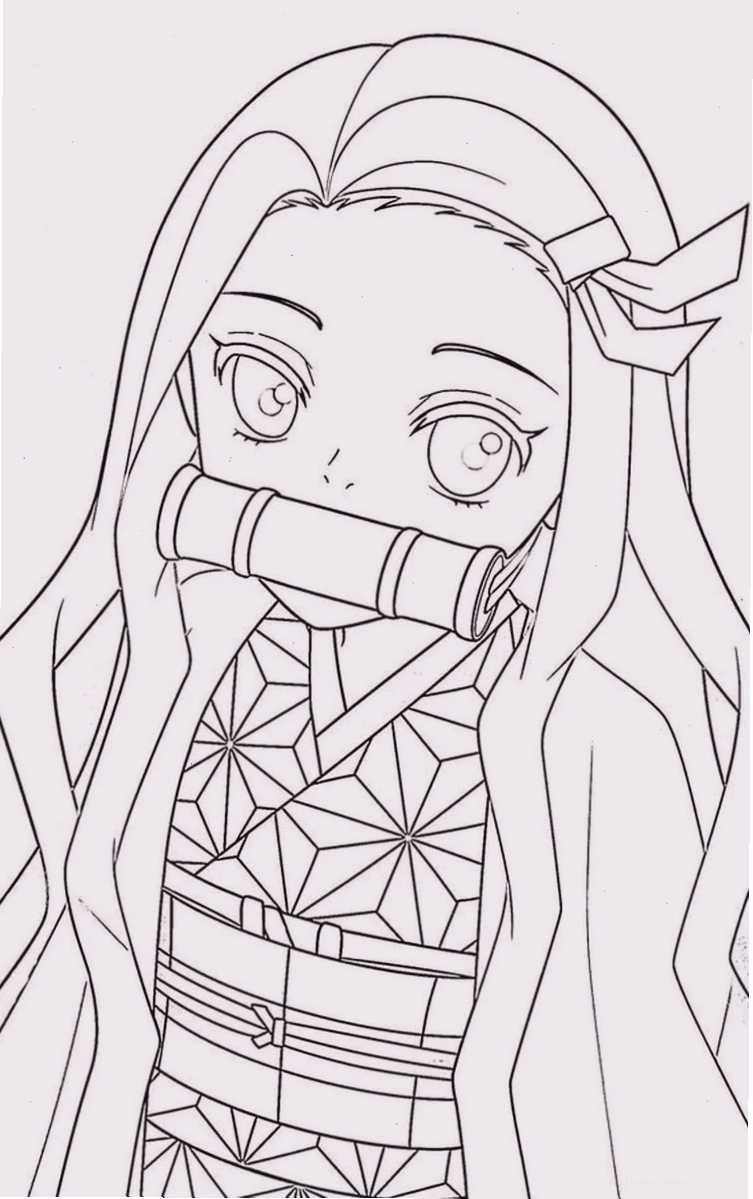 chibi cute hình tô màu anime dễ thương dạng chibi