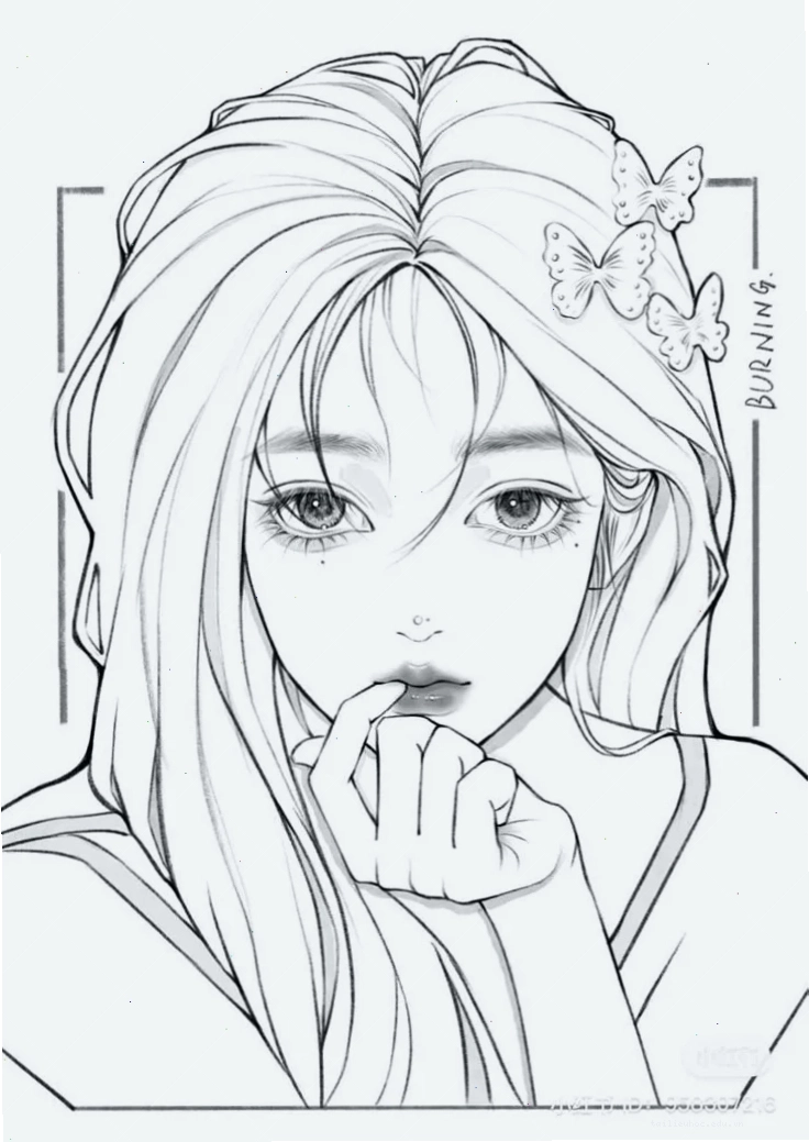 công chúa anime hình tô màu anime dễ thương nhân vật công chúa