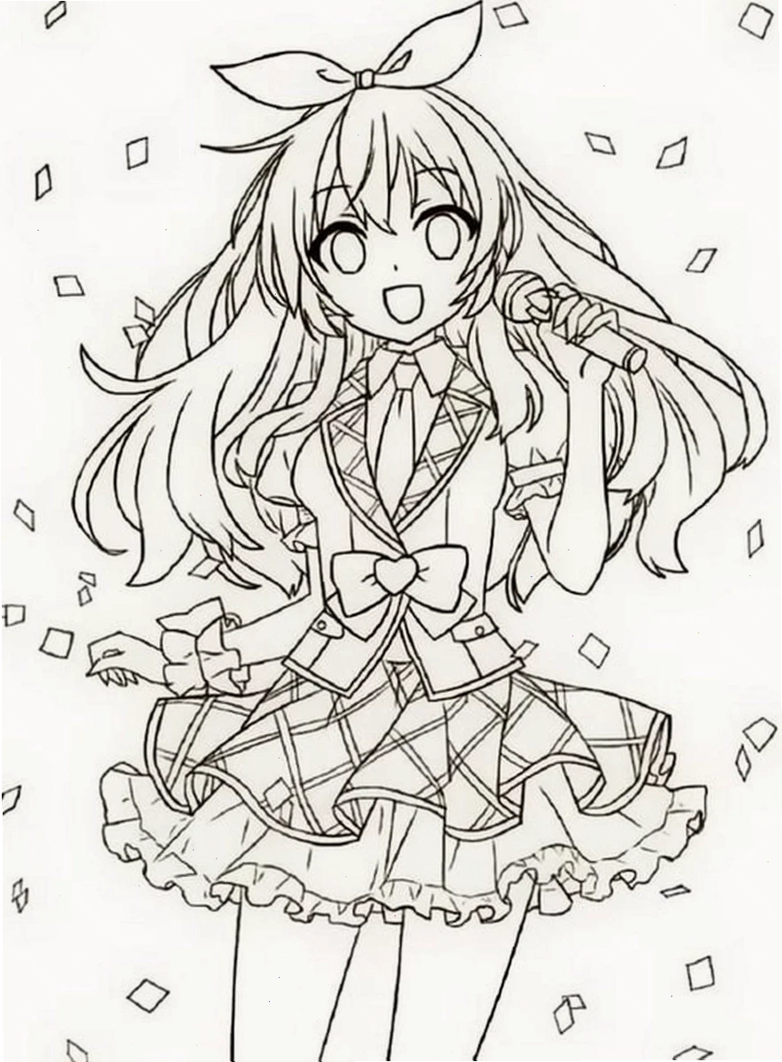 Anime ngầu Hình tô màu anime ngầu ấn tượng