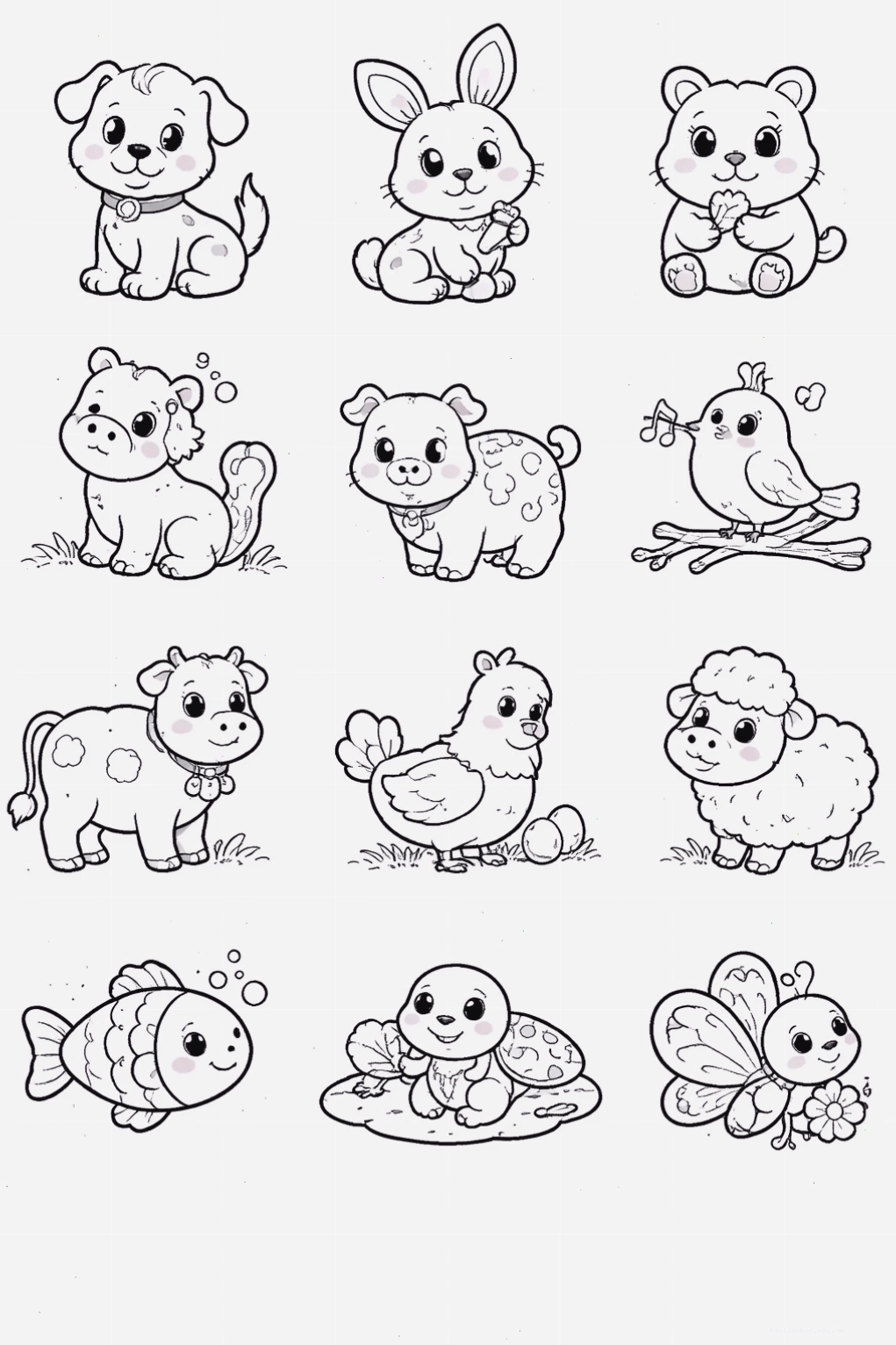 Hình tô màu hươu cao cổ hình tô màu con vật hươu cao cổ