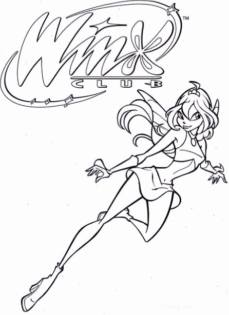 hình tô màu công chúa phép thuật winx đáng yêu