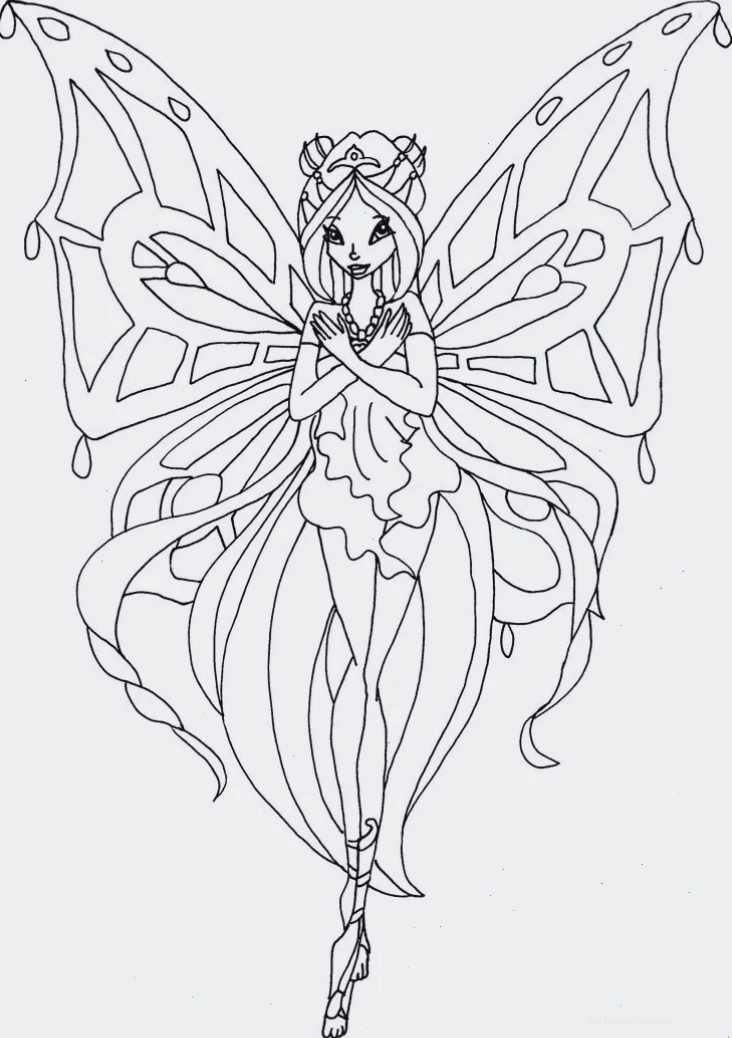 hình tô màu công chúa phép thuật winx Stella tỏa sáng