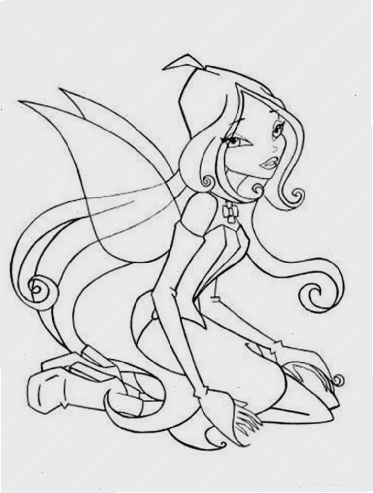 hình tô màu công chúa phép thuật winx tập tô