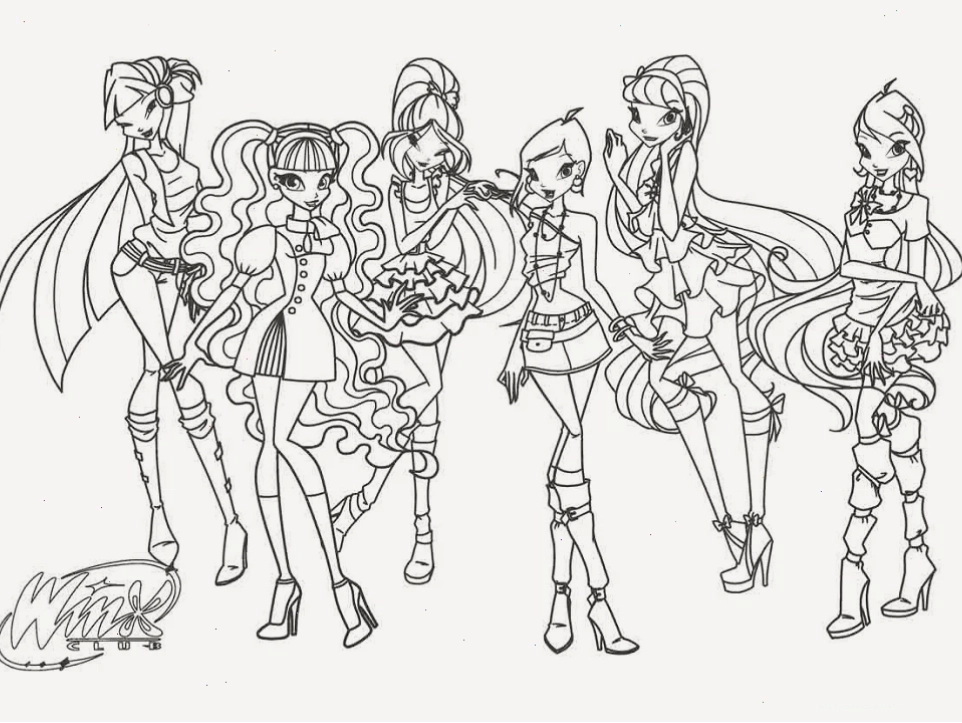 hình tô màu winx Tecna thông minh hình tô màu winx Tecna thông minh