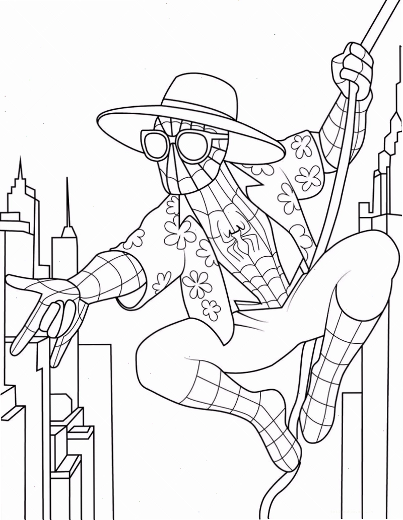 Chibi nhỏ nhắn hình vẽ spider man chibi
