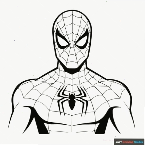Đu dây trên cao hình vẽ spider man đu dây