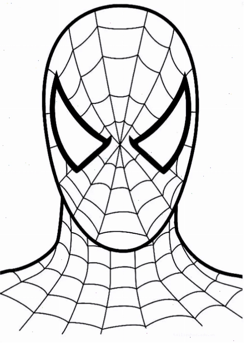 Dáng đứng oai nghiêm hình vẽ spider man đứng dáng