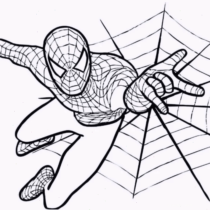 Đứng thẳng anh hùng hình vẽ spider man đứng thẳng