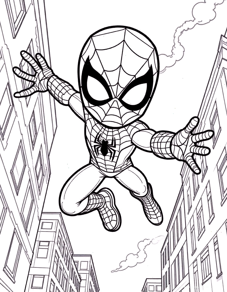 Spider Man mái nhà hình vẽ spider man trên mái nhà