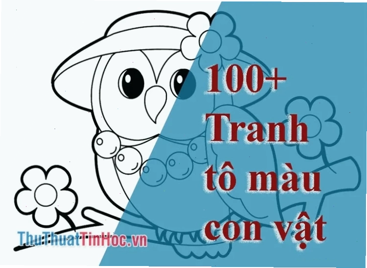 hình vẽ tô màu con vật khỉ con