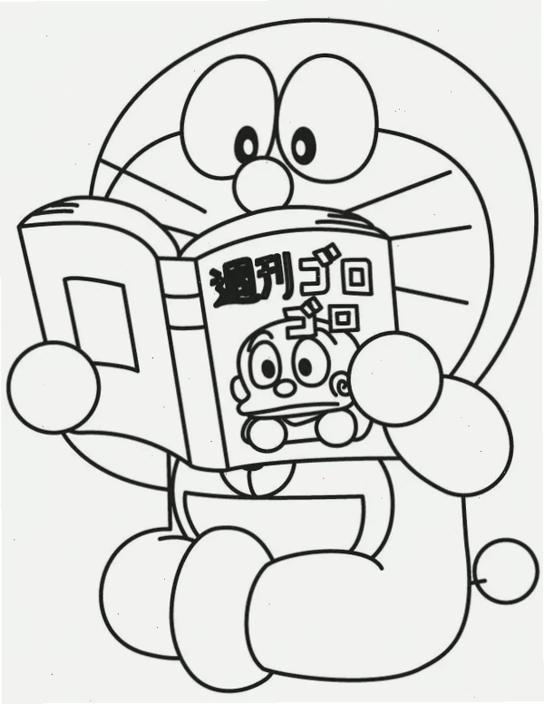 Doraemon và cây leo hình vẽ tô màu doraemon cây dây leo